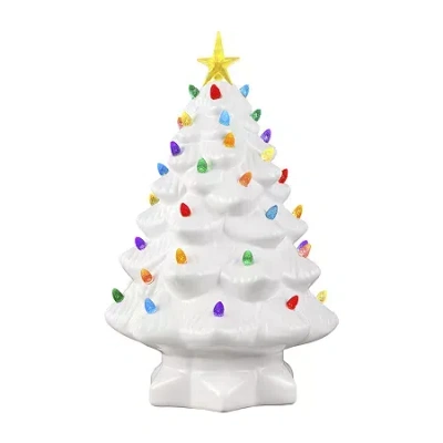Asstd National Brand Nostalgic Christmas Tabletop Tree In White
