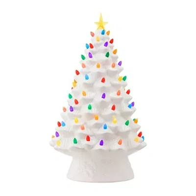 Asstd National Brand Nostalgic Christmas Tabletop Tree In White