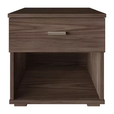 Asstd National Brand Novarra Bedroom Collection 1-drawer Nightstand In Brown