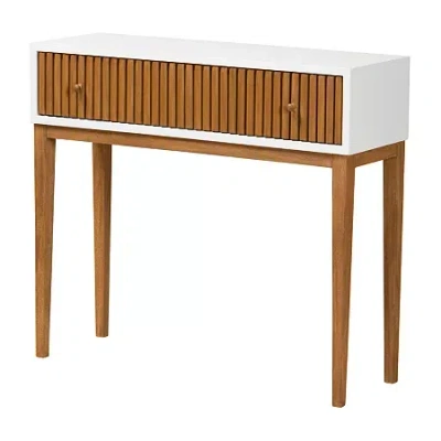 Asstd National Brand Odile 1-drawer Console Table In White