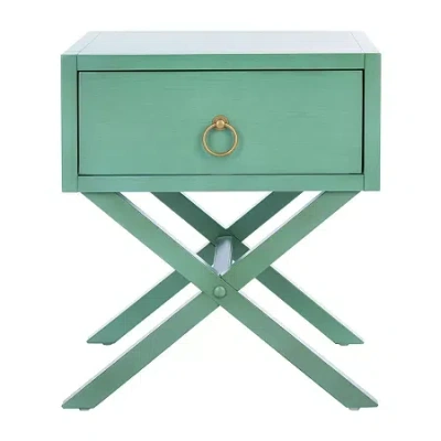 Asstd National Brand Odilia 1-drawer Nightstand In Blue