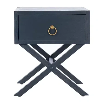Asstd National Brand Odilia 1-drawer Nightstand In Blue