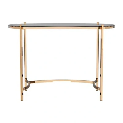 Asstd National Brand O'dowd Glass Top Console Table In Yellow