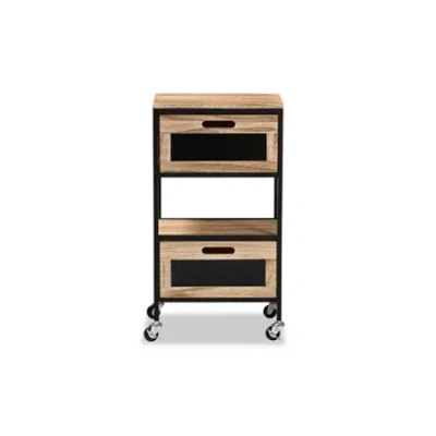 Asstd National Brand Olinda Storage 2-drawer End Table In Brown