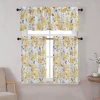 Asstd National Brand Oliver 3-pc. Rod Pocket Window Tier In Yellow