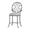 Asstd National Brand O'malley Vanity Stool In Gray