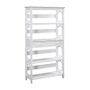 Asstd National Brand Omega 5-shelf Bookcase In White