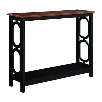 Asstd National Brand Omega Console Table In Black