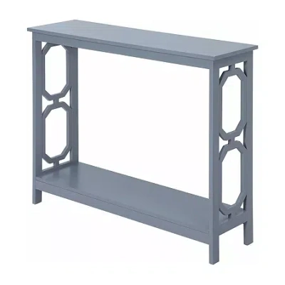 Asstd National Brand Omega Console Table In Gray