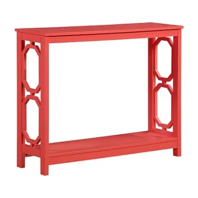 Asstd National Brand Omega Console Table In Pink