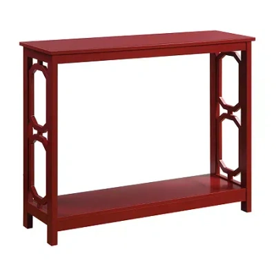 Asstd National Brand Omega Console Table In Red