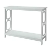 Asstd National Brand Omega Console Table In White