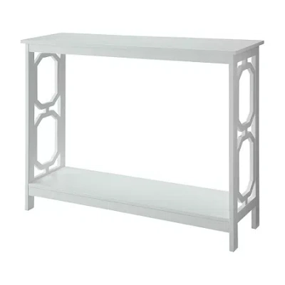Asstd National Brand Omega Console Table In White