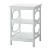 Asstd National Brand Omega End Table In White