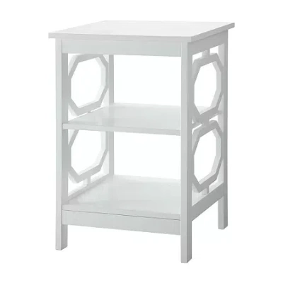 Asstd National Brand Omega End Table In White