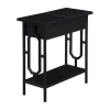 Asstd National Brand Omega Living Room Collection End Table In Black