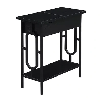 Asstd National Brand Omega Living Room Collection End Table In Black