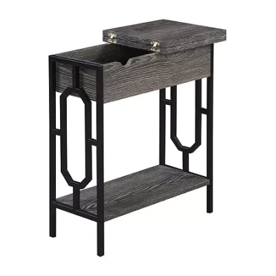 Asstd National Brand Omega Living Room Collection End Table In Gray