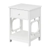 Asstd National Brand Omega Living Room Collection Storage 1-drawer End Table In White