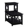 Asstd National Brand Omega Living Room Collection Storage End Table In Black