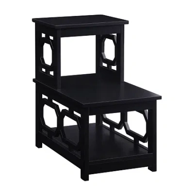 Asstd National Brand Omega Living Room Collection Storage End Table In Black