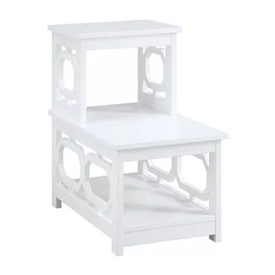 Asstd National Brand Omega Living Room Collection Storage End Table In White