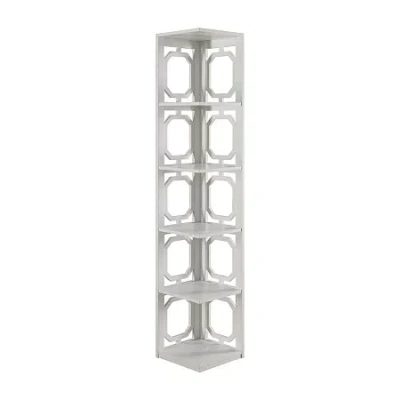 Asstd National Brand Omega Office And Library Collection 5-shelf Bookcase In White