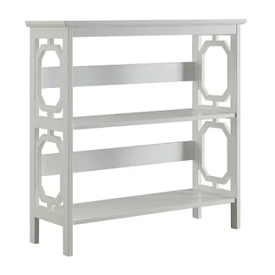 Asstd National Brand Omega Office + Library Collection 3-shelf Bookcase In White