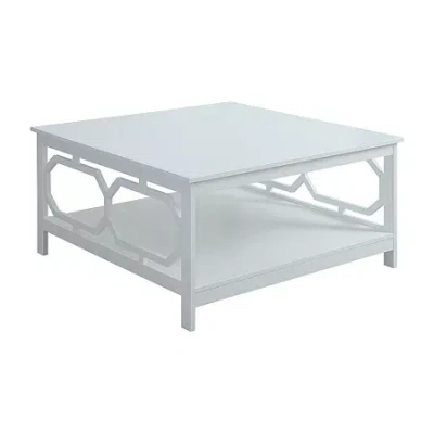 Asstd National Brand Omega Square Coffee Table In White
