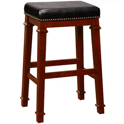 Asstd National Brand Onasis Backless Barstool In Burgundy