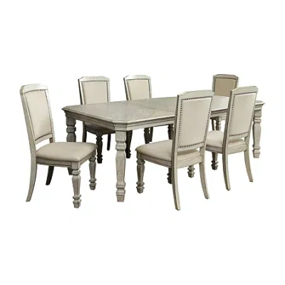 Asstd National Brand Orchard 7-pc. Rectangular Dining Set In White