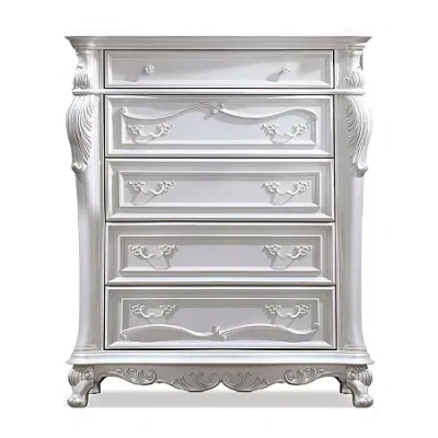 Asstd National Brand Oronza 5-drawer Chest In White