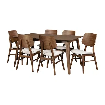 Asstd National Brand Oscar 7-pc. Rectangular Dining Set In Brown
