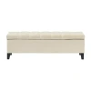 Asstd National Brand Ottilie Upholstered Tufted Bench In Sand