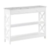 Asstd National Brand Oxford 1-drawer Console Table In White