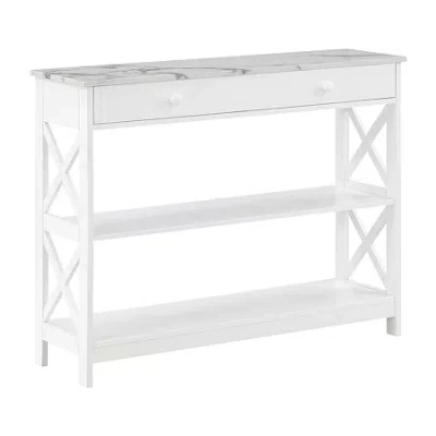 Asstd National Brand Oxford 1-drawer Console Table In White