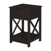 Asstd National Brand Oxford 1-drawer Storage End Table In Brown