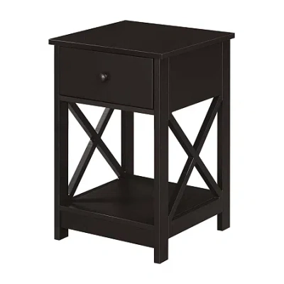 Asstd National Brand Oxford 1-drawer Storage End Table In Brown