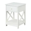 Asstd National Brand Oxford 1-drawer Storage End Table In White