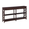 Asstd National Brand Oxford 2-drawer Storage Console Table With Shelves In Brown