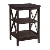 Asstd National Brand Oxford End Table With Shelves In Brown