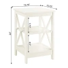 Asstd National Brand Oxford End Table With Shelves In White