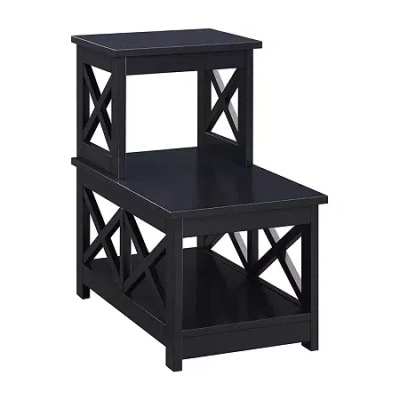 Asstd National Brand Oxford Living Room Collection Chairside Table In Black