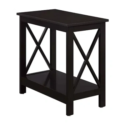 Asstd National Brand Oxford Living Room Collection Storage Chairside Table In Brown