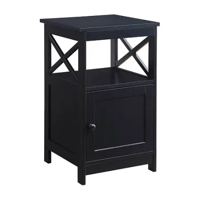 Asstd National Brand Oxford Living Room Collection Storage Console Table In Black