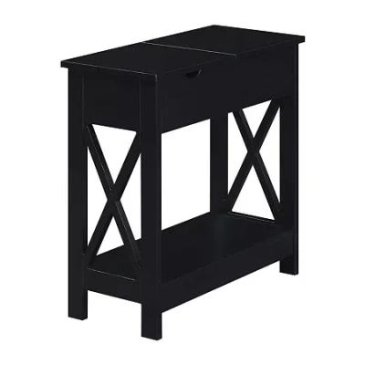 Asstd National Brand Oxford Living Room Collection Storage Console Table In Black