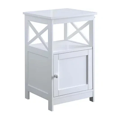 Asstd National Brand Oxford Living Room Collection Storage Console Table In White