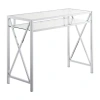 Asstd National Brand Oxford Office Collection Writing Desk In Silver