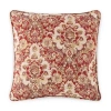 Asstd National Brand Paisley Feather Filled Square Throw Pillow In Red