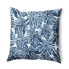 Asstd National Brand Palm Leaves Square Throw Pillow In Blue